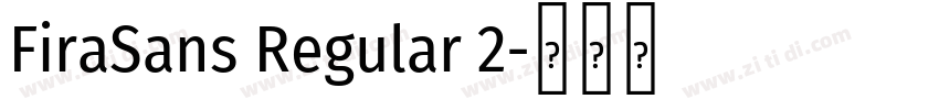 FiraSans Regular 2字体转换